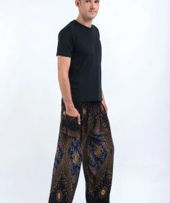 HaremPants.com Peacock Eye Men's Harem Pants In Black