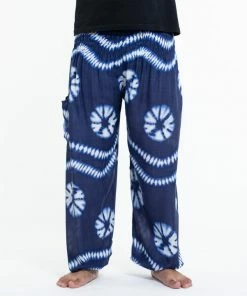 HaremPants.com Tie Dye Men's Harem Pants In Indigo