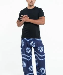 HaremPants.com Tie Dye Men's Harem Pants In Indigo