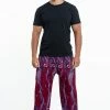 HaremPants.com Paisley Feathers Men's Harem Pants In Red 2 HaremPants.com Paisley Feathers Men's Harem Pants In Red
