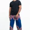 HaremPants.com Peony Mandalas Men's Harem Pants In Blue