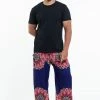 HaremPants.com Peony Mandalas Men's Harem Pants In Indigo