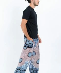 HaremPants.com Mandala Elephant Men's Elephant Pants In Silver Gray 7 HaremPants.com Mandala Elephant Men's Elephant Pants In Silver Gray