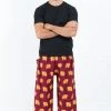 HaremPants.com Golden Elephant Men's Elephant Pants In Maroon 2 HaremPants.com Golden Elephant Men's Elephant Pants In Maroon