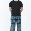 HaremPants.com Marble Elephant Men's Elephant Pants In Black