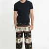 HaremPants.com Elephant Bliss Men's Elephant Pants In Black 1 HaremPants.com Elephant Bliss Men's Elephant Pants In Black