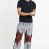 HaremPants.com Marble Mandalas Men's Harem Pants In Brown High Cut