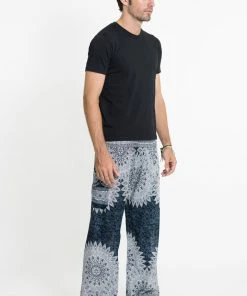 HaremPants.com Marble Mandalas Men's Harem Pants In Indigo