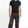 HaremPants.com Rainbow Elephant Men's Elephant Pants In Green