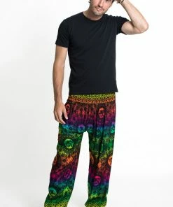 HaremPants.com Rainbow Elephant Men's Elephant Pants In Green 8 HaremPants.com Rainbow Elephant Men's Elephant Pants In Green