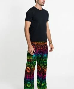 HaremPants.com Rainbow Elephant Men's Elephant Pants In Green 9 HaremPants.com Rainbow Elephant Men's Elephant Pants In Green