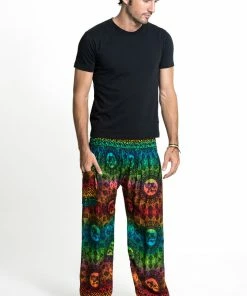 HaremPants.com Rainbow Elephant Men's Elephant Pants In Orange 7 HaremPants.com Rainbow Elephant Men's Elephant Pants In Orange