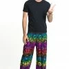 HaremPants.com Rainbow Elephant Men's Elephant Pants In Purple