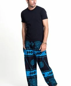 HaremPants.com Turtle Print Men's Harem Pants In Blue