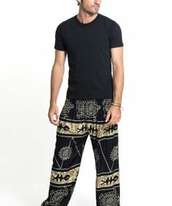 HaremPants.com Turtle Print Men's Harem Pants In Gold