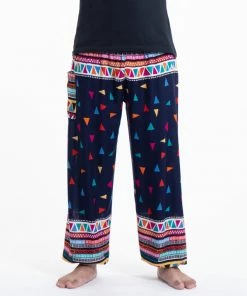 HaremPants.com Triangles Men's Harem Pants In Navy