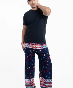 HaremPants.com Triangles Men's Harem Pants In Navy