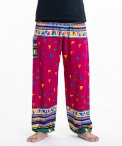 HaremPants.com Triangles Men's Harem Pants In Pink