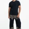 HaremPants.com High Cut Vines Men's Harem Pants In Black 2 HaremPants.com High Cut Vines Men's Harem Pants In Black