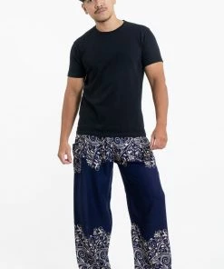 HaremPants.com Vines Men's Harem Pants In Blue
