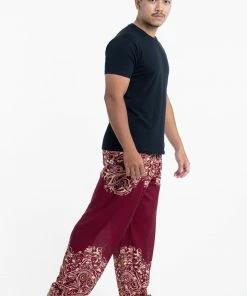 HaremPants.com Vines Men's Harem Pants In Red