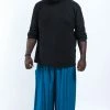 HaremPants.com Plus Size Solid Color Men's Harem Pants In Aqua Blue