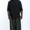 HaremPants.com Plus Size Solid Color Men's Harem Pants In Dark Green