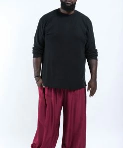 HaremPants.com Plus Size Solid Color Men's Harem Pants In Red