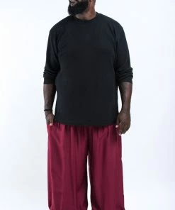 HaremPants.com Plus Size Solid Color Men's Harem Pants In Red