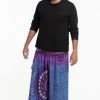 HaremPants.com Plus Size Tribal Chakras Men's Harem Pants In Purple 1 HaremPants.com Plus Size Tribal Chakras Men's Harem Pants In Purple