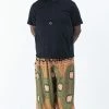 HaremPants.com Plus Size Mandala Elephant Men's Elephant Pants In Olive