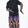 HaremPants.com Plus Size Peacock Elephant Men's Elephant Pants In Purple