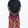HaremPants.com Plus Size Peacock Elephant Men's Elephant Pants In Red