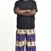 HaremPants.com Plus Size Elephant Bliss Men's Elephant Pants In Blue