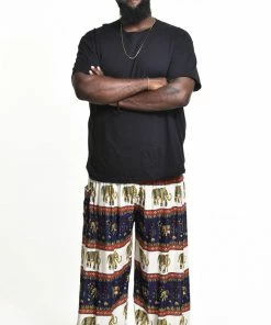 HaremPants.com Plus Size Elephant Bliss Men's Elephant Pants In Navy 7 HaremPants.com Plus Size Elephant Bliss Men's Elephant Pants In Navy