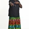 HaremPants.com Plus Size Rainbow Elephant Men's Elephant Pants In Orange