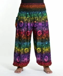 HaremPants.com Plus Size Rainbow Elephant Women's Elephant Pants In Purple