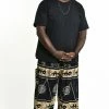 HaremPants.com Plus Size Turtle Print Men's Harem Pants In Gold