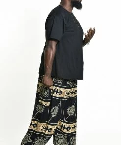 HaremPants.com Plus Size Turtle Print Men's Harem Pants In Gold 7 HaremPants.com Plus Size Turtle Print Men's Harem Pants In Gold