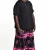 HaremPants.com Plus Size Turtle Print Men's Harem Pants In Pink