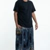 HaremPants.com Plus Size Paisley Mandalas Men's Harem Pants In Gray