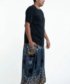 HaremPants.com Plus Size Paisley Mandalas Men's Harem Pants In Gray 7 HaremPants.com Plus Size Paisley Mandalas Men's Harem Pants In Gray