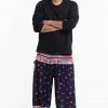 HaremPants.com Plus Size Triangles Men's Harem Pants In Navy
