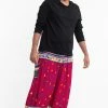 HaremPants.com Plus Size Triangles Men's Harem Pants In Pink