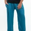 HaremPants.com Solid Color Men's Tall Harem Pants In Aqua Blue 1 HaremPants.com Solid Color Men's Tall Harem Pants In Aqua Blue