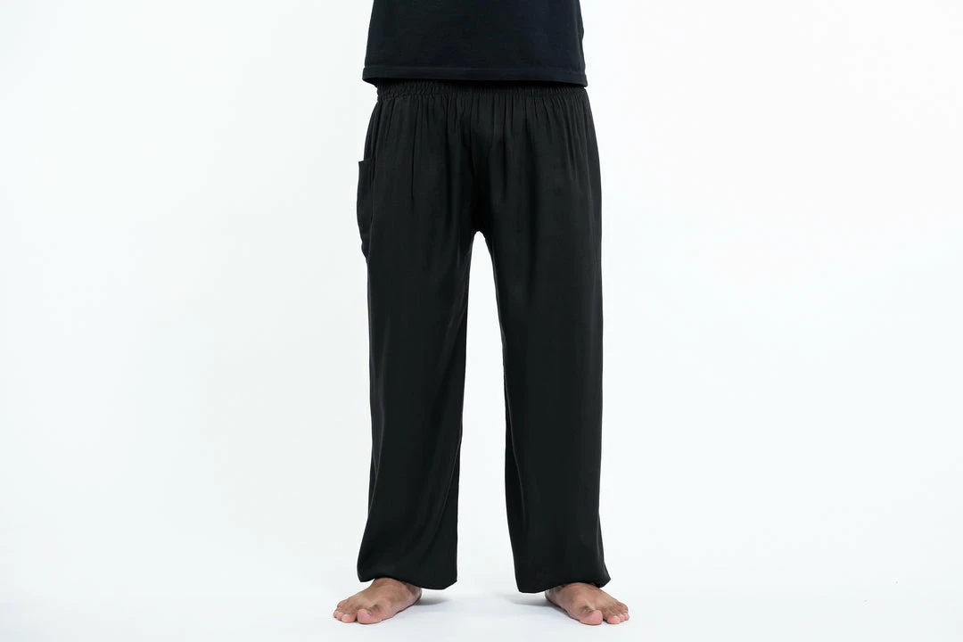 HaremPants.com Solid Color Men's Tall Harem Pants In Black 4 HaremPants.com Solid Color Men's Tall Harem Pants In Black