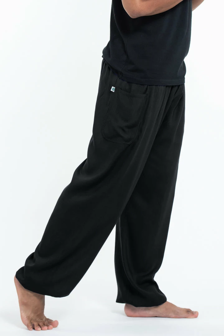 HaremPants.com Solid Color Men's Tall Harem Pants In Black 5 HaremPants.com Solid Color Men's Tall Harem Pants In Black