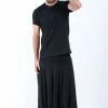 HaremPants.com Solid Color Drop Crotch Men's Harem Pants In Black