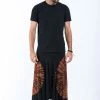 HaremPants.com Tie Dye Drop Crotch Men's Harem Pants In Black 03