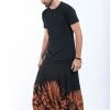 HaremPants.com Tie Dye Drop Crotch Men's Harem Pants In Black 05